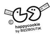 © HAPPYCOOKIE, LA MARQUE BIZZBOUTIK D'UN BISCUIT DE FABRICATION FRANÇAISE © HAPPYCOOKIE, LA MARQUE BIZZBOUTIK D'UN BISCUIT DE FABRICATION FRANÇAISE